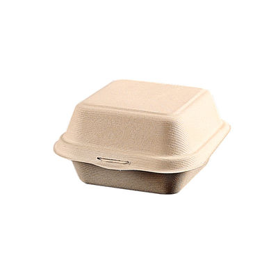 Reduza a polpa recipientes de alimento moldando Micwavable biodegradável da caixa da parte superior do bagaço
