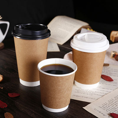 O café amigável de Eco Kraft isolou os copos de café de papel sustentáveis
