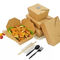caixa dobrada Eco-amigável do alimento do papel de embalagem para o fast food, salada, fruto
