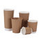 copos quentes do papel de embalagem da bebida do café afastado da parede do dobro de 16oz 500ml com tampas