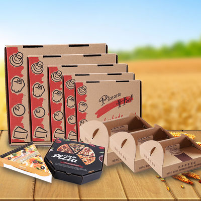 Recipientes afastados renováveis do costume da pizza do retângulo bio