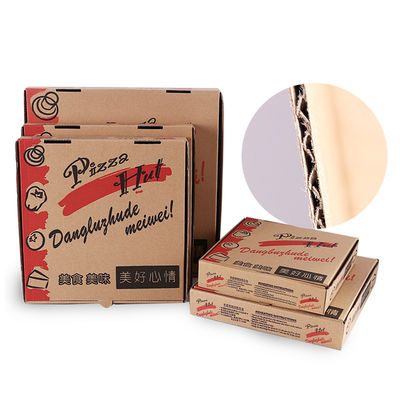 Recipientes afastados renováveis do costume da pizza do retângulo bio