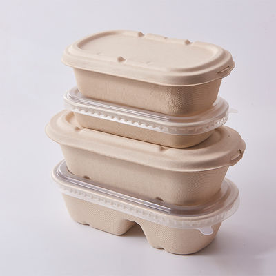 Recipientes de alimento portáteis amigáveis do bagaço 24oz de Eco