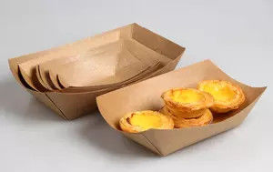 O PE da caixa de papel de Fried Chicken Takeaway Hot Dog revestiu retangular