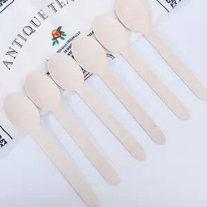 Cutelaria de madeira 160mm Compostable amigável para viagem de Eco