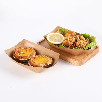 O PE da caixa de papel de Fried Chicken Takeaway Hot Dog revestiu retangular