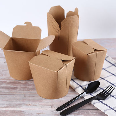 Caixas afastadas de papel amigáveis do macarronete de Eco Kraft do filme 18PE